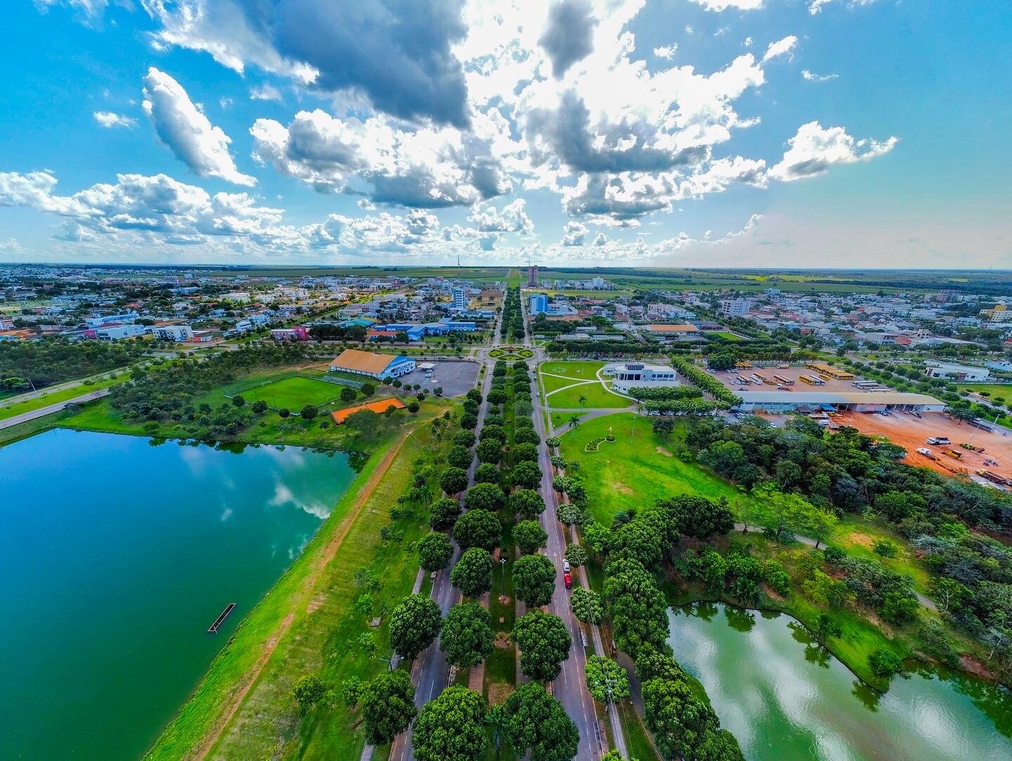 Imagem aérea da cidade de Nova Mutum - MT | Fonte: Site Prefeitura